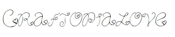Craftopialove字体