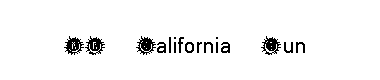 KR California Sun字体