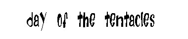 Day Of The Tentacles字体