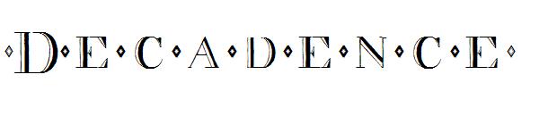Decadence字体