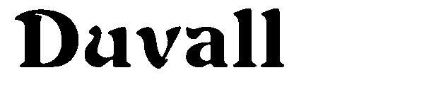 Duvall字体