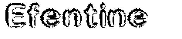 Efentine字体