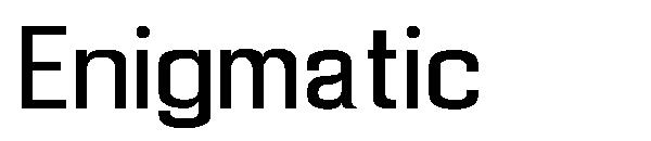 Enigmatic字体