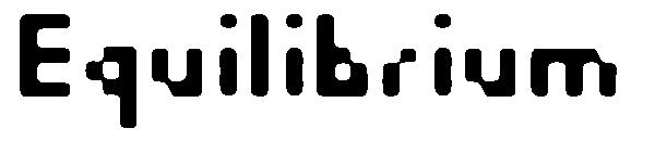 Equilibrium字体