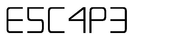 Escape字体