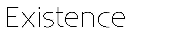 Existence字体