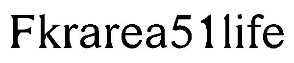 Fkrarea51life字体