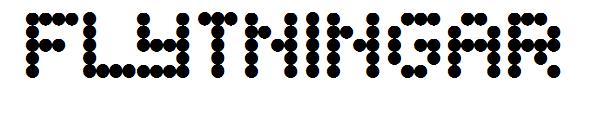 Flytningar字体