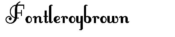 Fontleroybrown字体