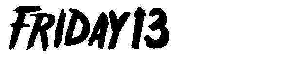 Friday13字体