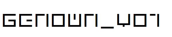 genown_v01字体下载