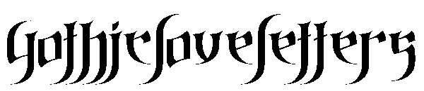 Gothicloveletters字体