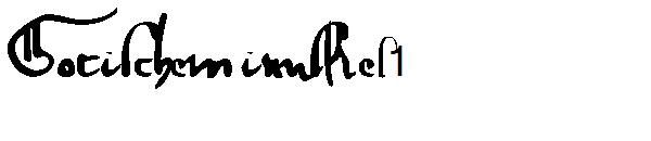 Gotischeminuskel1字体