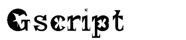 Gscript字体