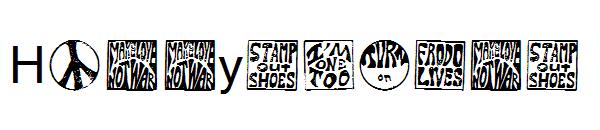 Hippystamps字体