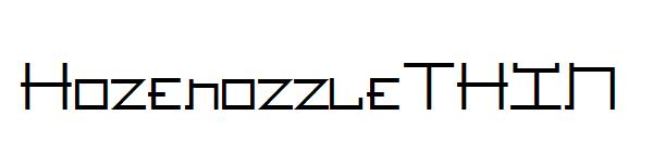 HozenozzleTHIN字体