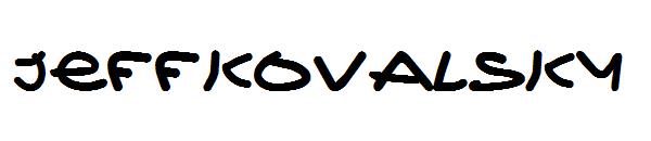 Jeffkovalsky字体