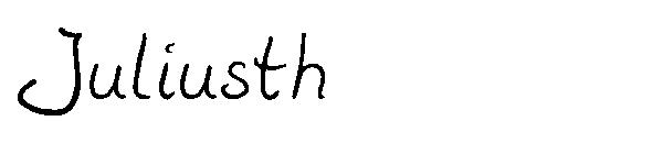Juliusth字体