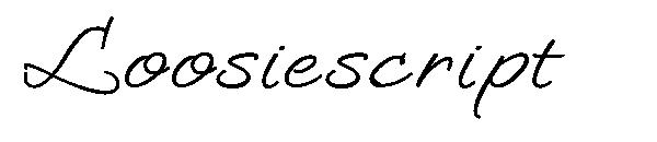 Loosiescript字体