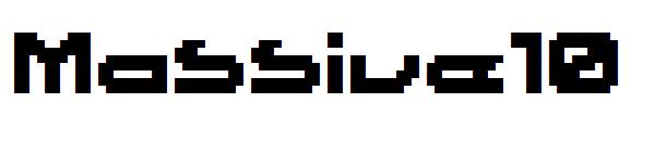 Massive10字体下载
