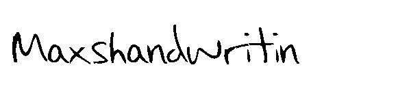Maxs handwritin字体