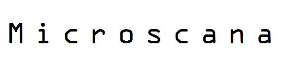 Microscana字体