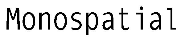 Monospatial字体