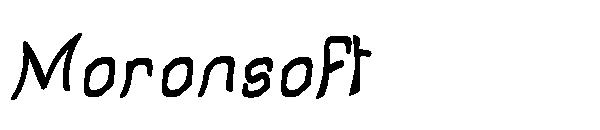 Moronsoft字体