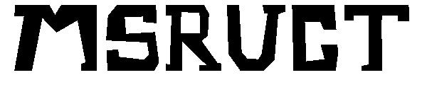 Msruct字体
