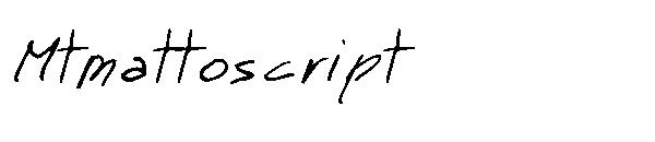 Mtmattoscript字体