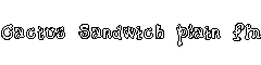 Cactus Sandwich Plain FM字体
