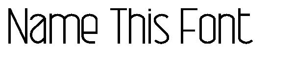 Name This Font字体