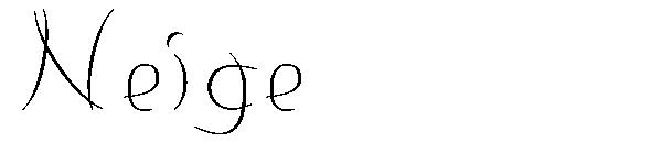 Neige字体