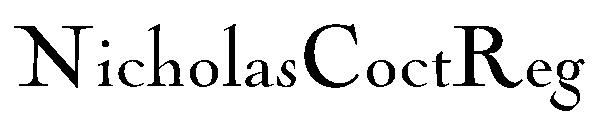 NicholasCoctReg字体
