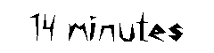 14 minutes字体