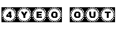 4YEO OUT字体
