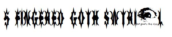 5 Fingered Goth SWTrial字体