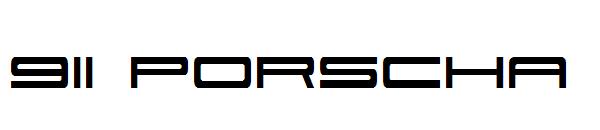911 Porscha字体