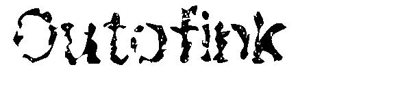 Outofink字体