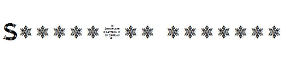 Snowflake letters字体