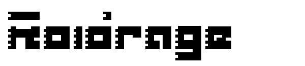 Roidrage字体