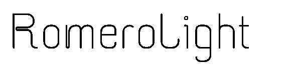 RomeroLight字体