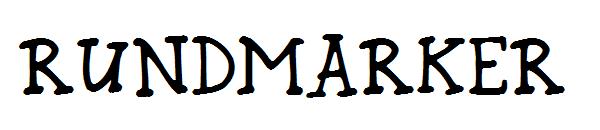 Rundmarker字体