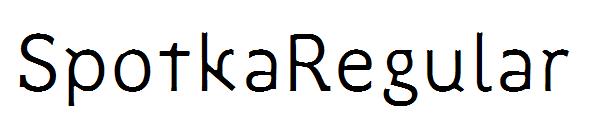 SpotkaRegular字体