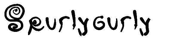 Spurlycurly字体
