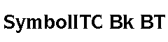 SymbolITC Bk BT字体