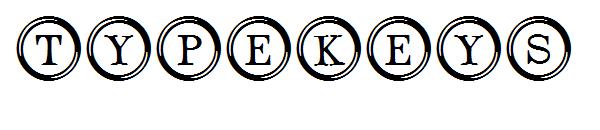 Typekeys字体