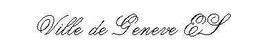 Ville de geneve es字体