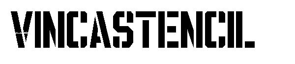 Vincastencil字体