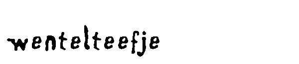 Wentelteefje字体